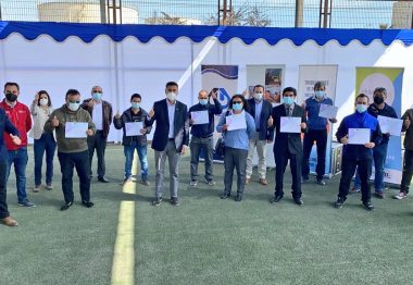Mujer se certifica como Operadora de Tripper junto a 26 trabajadores portuarios de Mejillones