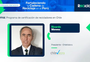 Presidente de ChileValora expone sobre certificación de recicladores en simposio internacional
