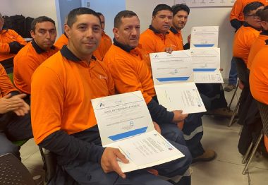 69 trabajadores fueron certificados por ChileValora en El Teniente